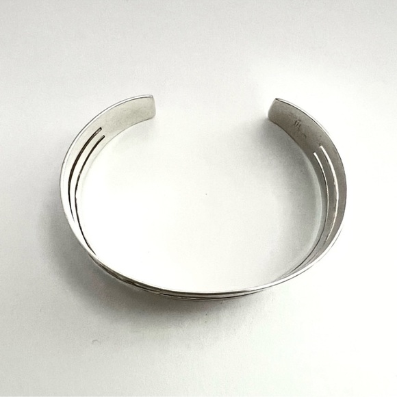James Avery modernist retired triple bar wide cuff bracelet - Picture 4 of 13